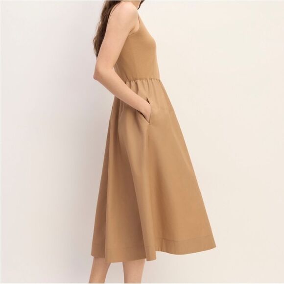 NWOT Everlane The Supima® Jersey Riviera Dress in Tiger’s Eye Size XS - Picture 13 of 13